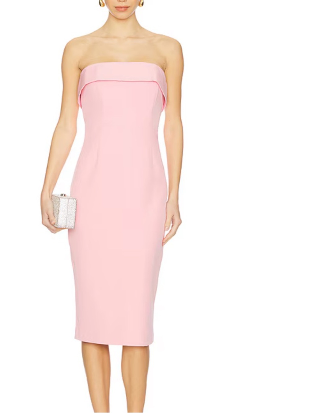 Bardot Georgia Dress In Pink Revolve Cocktail Wedding Strapless Large